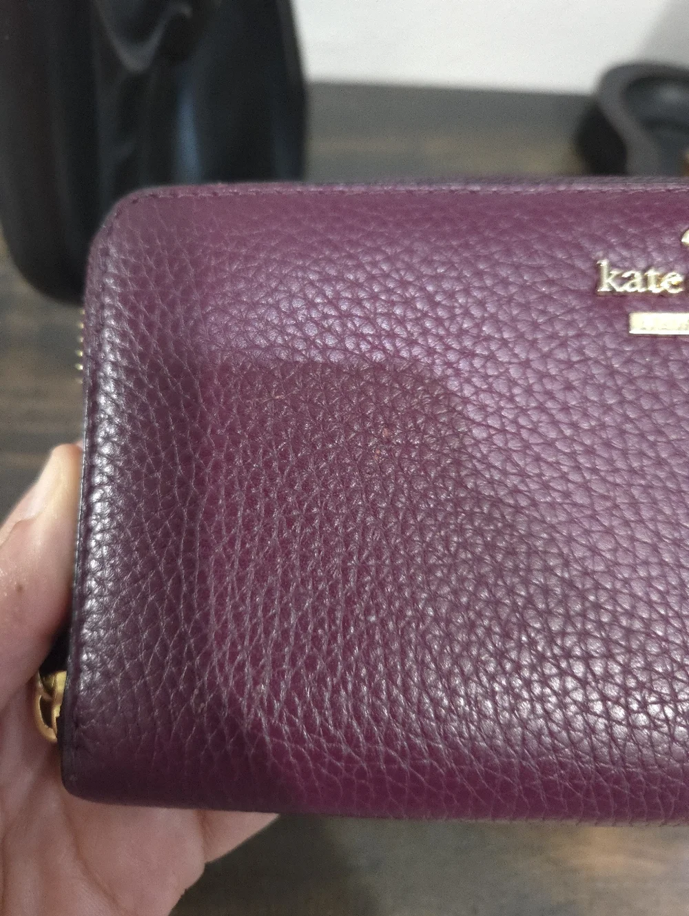 Kate Spade New York Large Continental Plum Zip-Around Wallet